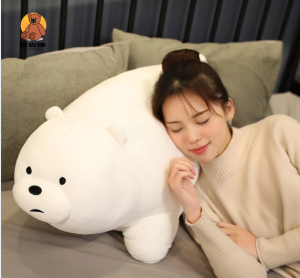 Gấu Trần Búp Bê Gối Gấu Trúc Búp Bê Ngủ Ôm Sang Trọng Đồ Chơi Gấu Trắng Gấu Nâu